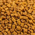 Organic fenugreek seeds extreme close-up