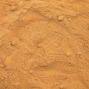 Extreme close-up of fine organic camu camu powder