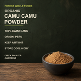 Organic camu camu powder product facts and storage information