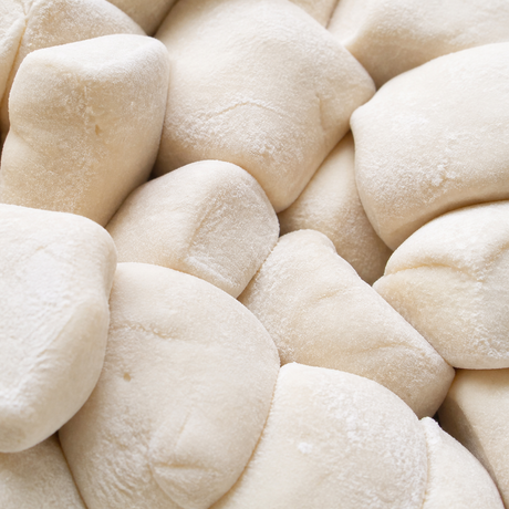 Extreme close-up of vanilla vegan marshmallows