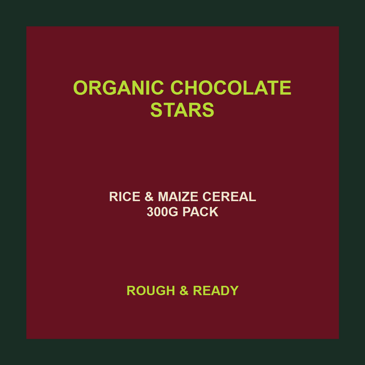 Freee organic chocolate stars product facts