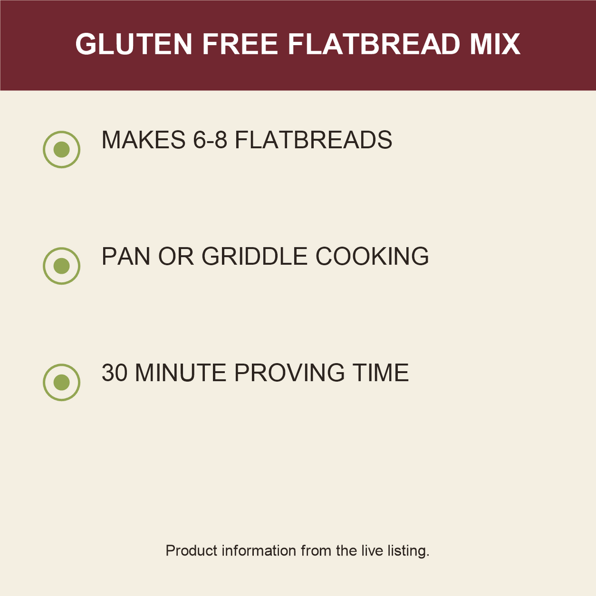 Free and Easy Gluten Free Middle Eastern Flatbread — product benefits