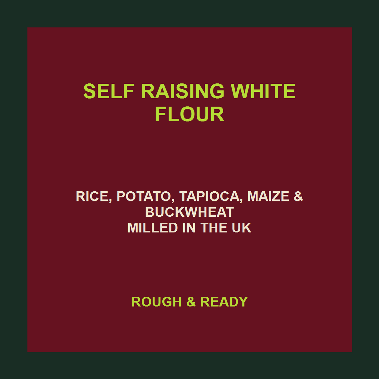 Freee self raising white flour product facts