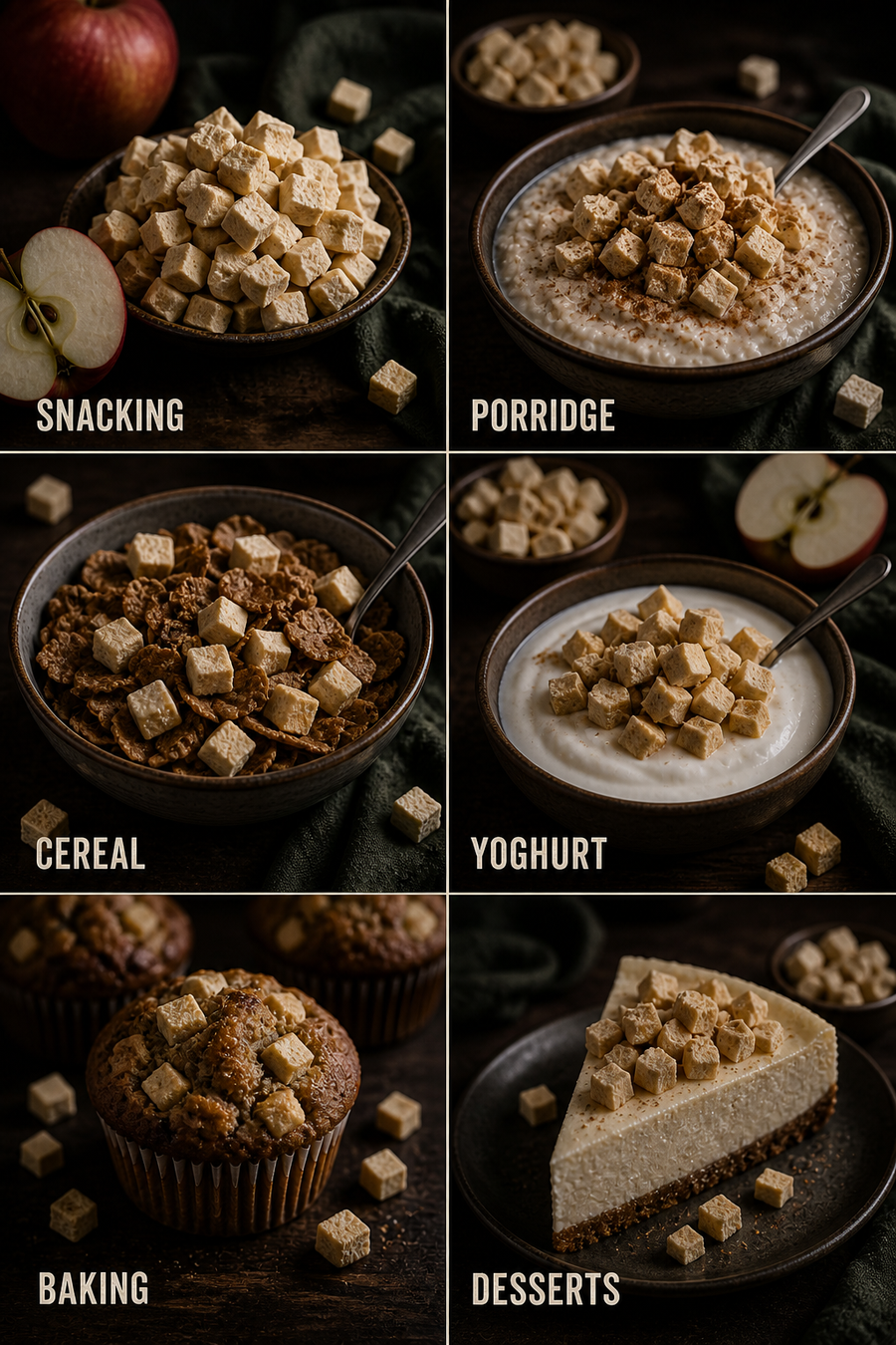 Freeze Dried Apple Cubes — ways to enjoy