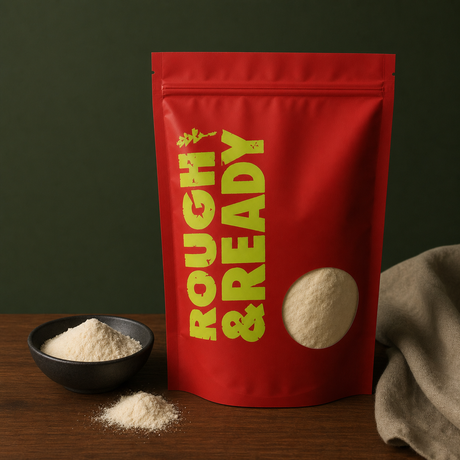 Freeze Dried Banana Powder — approved Rough & Ready pouch