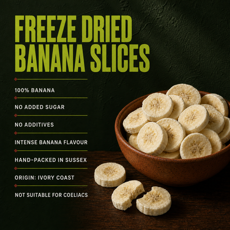 Freeze dried banana slices product benefits