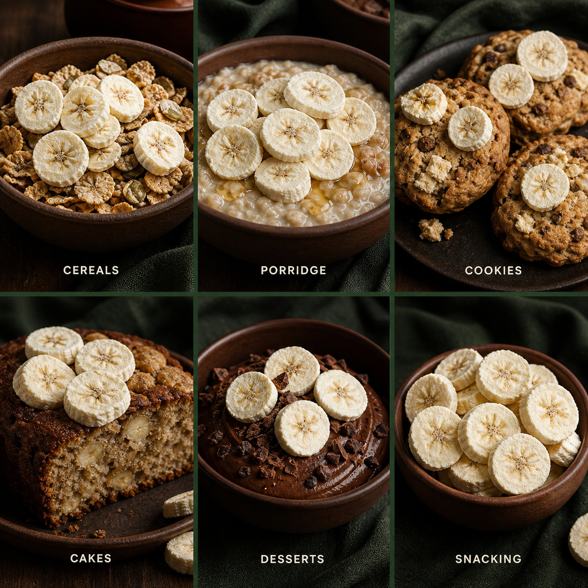 Six ways to enjoy freeze dried banana slices