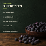Freeze-dried blueberries product facts and allergen warning