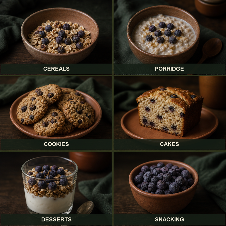 Six ways to enjoy freeze-dried blueberries
