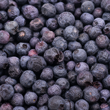 Freeze-dried blueberries extreme close-up