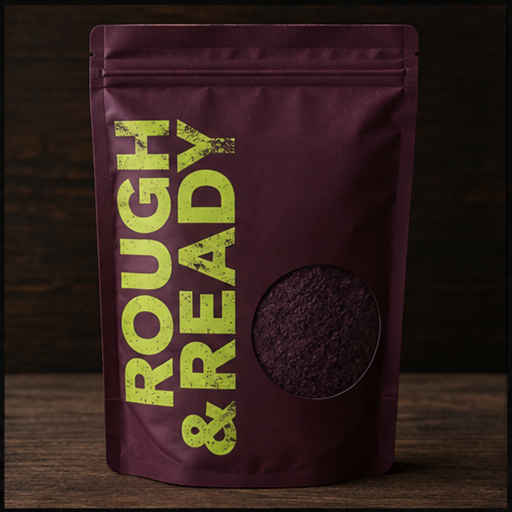 Rough and Ready elderberry powder pouch
