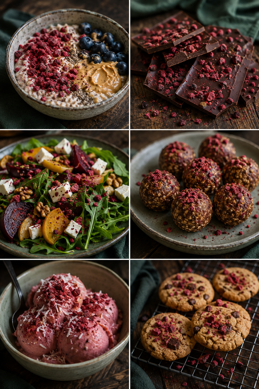 Freeze Dried Raspberry Nibs — six ways to enjoy