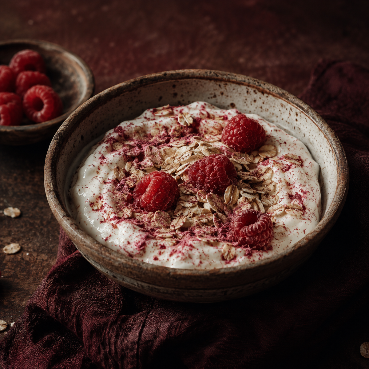 Freeze Dried Raspberry Powder — serving suggestion