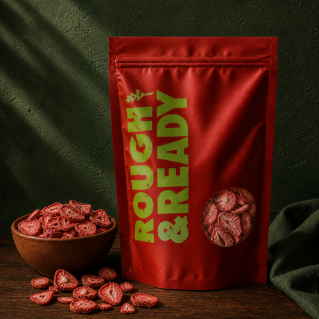 Rough & Ready Freeze Dried Sliced Strawberries pouch