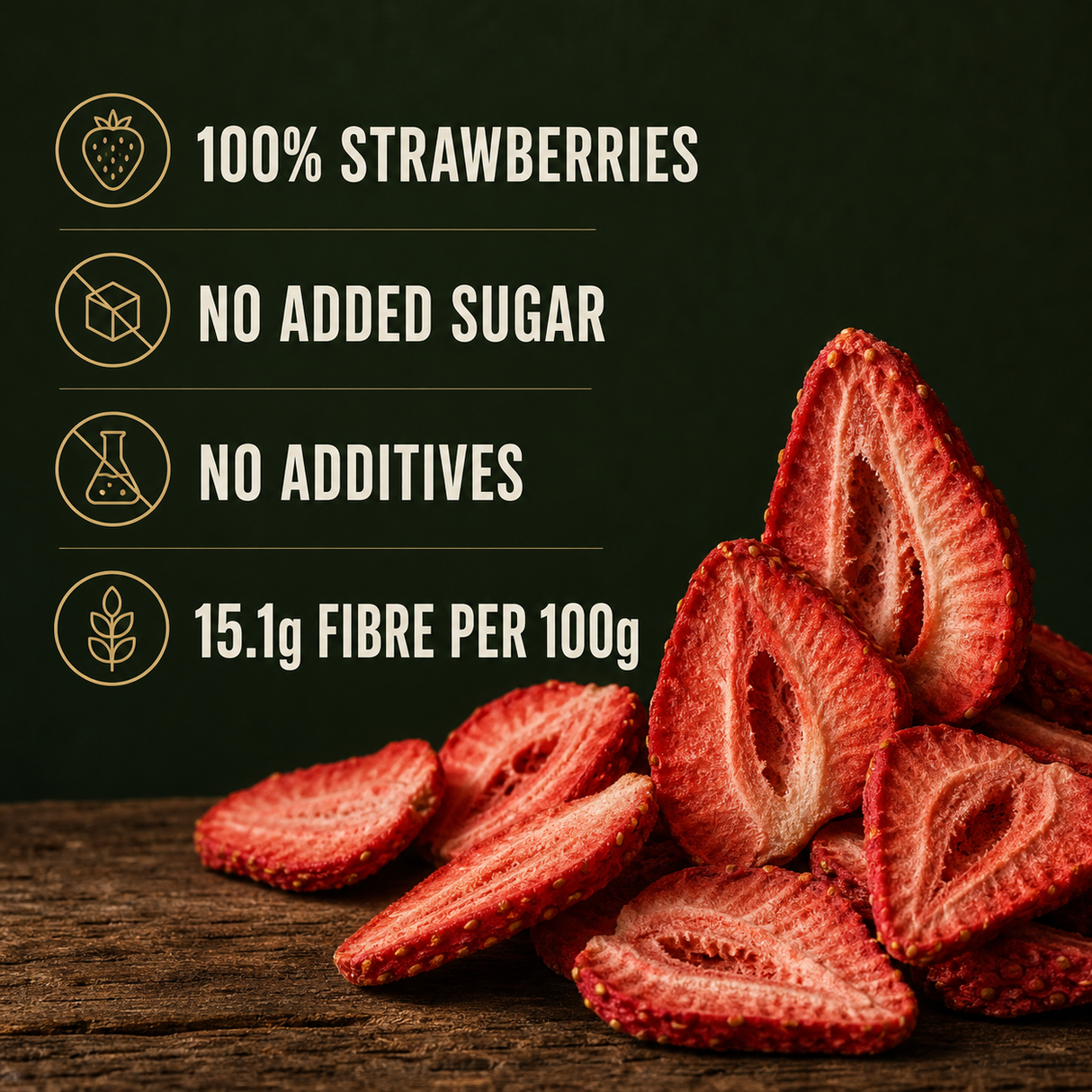 Freeze Dried Sliced Strawberries product benefits