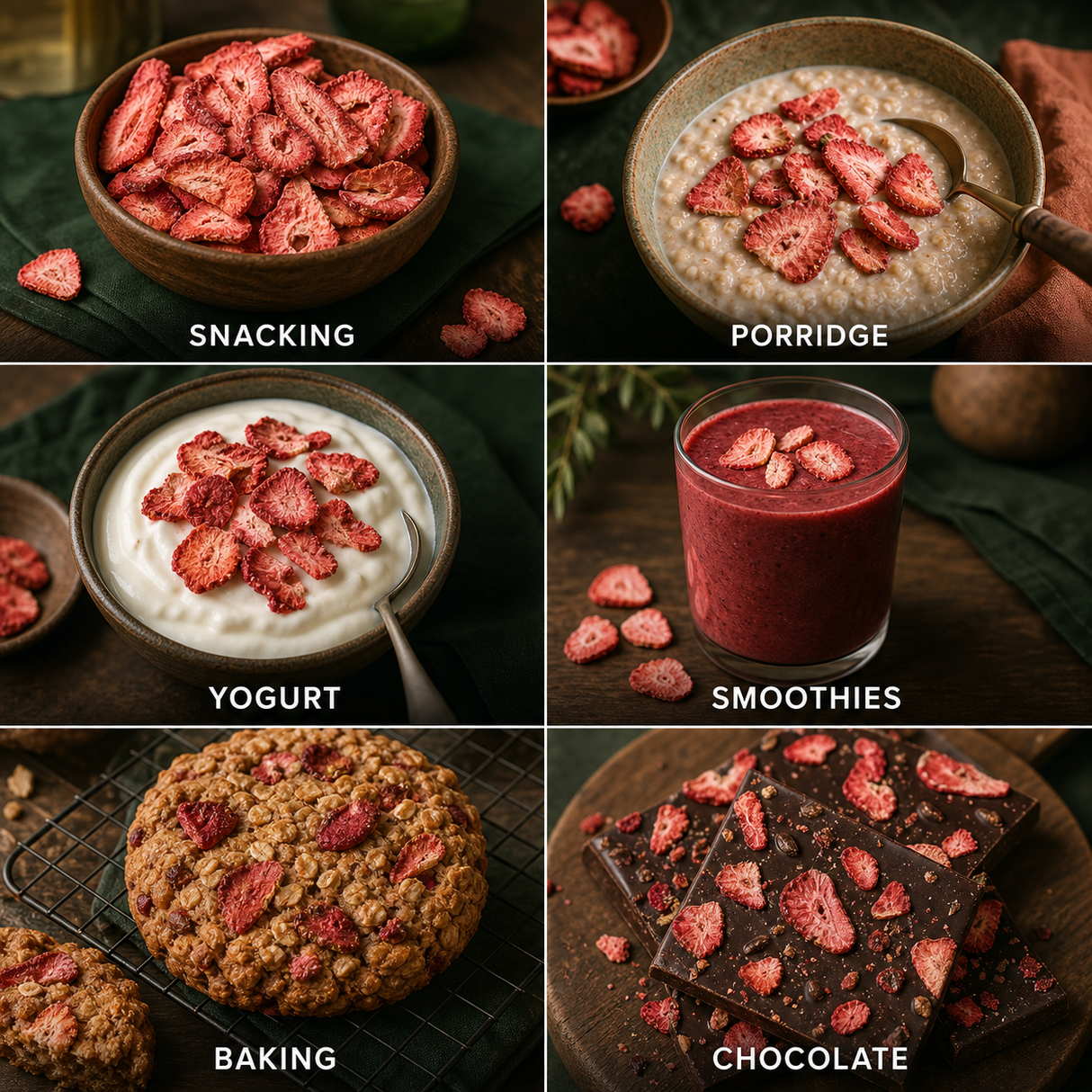 Six ways to enjoy Freeze Dried Sliced Strawberries