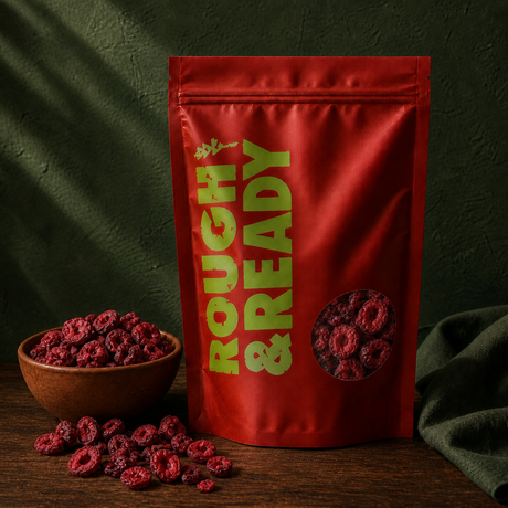 Rough & Ready Freeze Dried Sour Sliced Cherries pouch