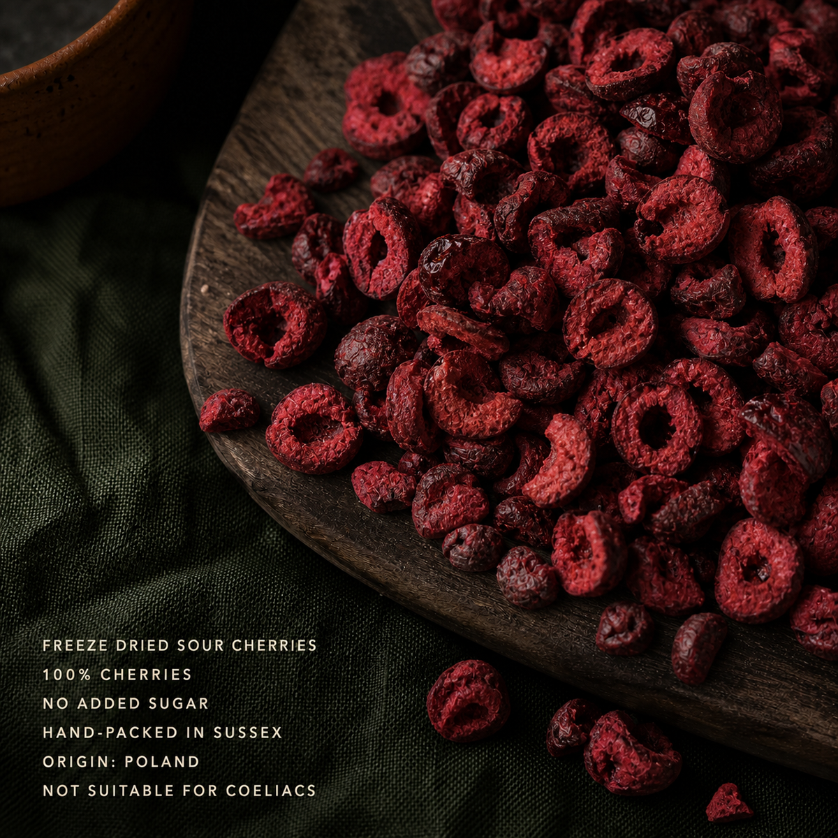 Freeze Dried Sour Sliced Cherries product facts