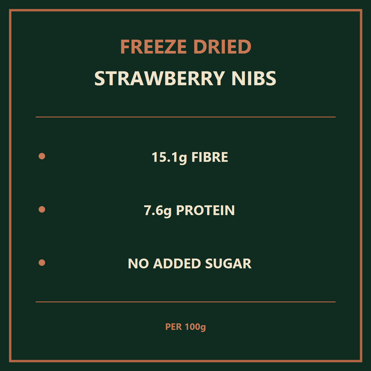 Freeze Dried Strawberry Nibs — benefits