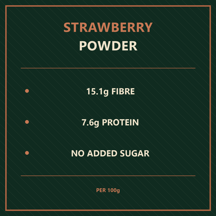Freeze dried strawberry powder nutrition facts