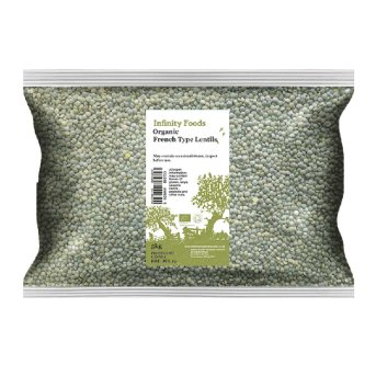Authentic organic French lentils
