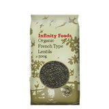 Authentic Infinity Foods Organic French Type Lentils pack