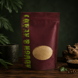Organic ground coriander in Rough and Ready pouch