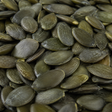Close-up of whole Austrian pumpkin seeds
