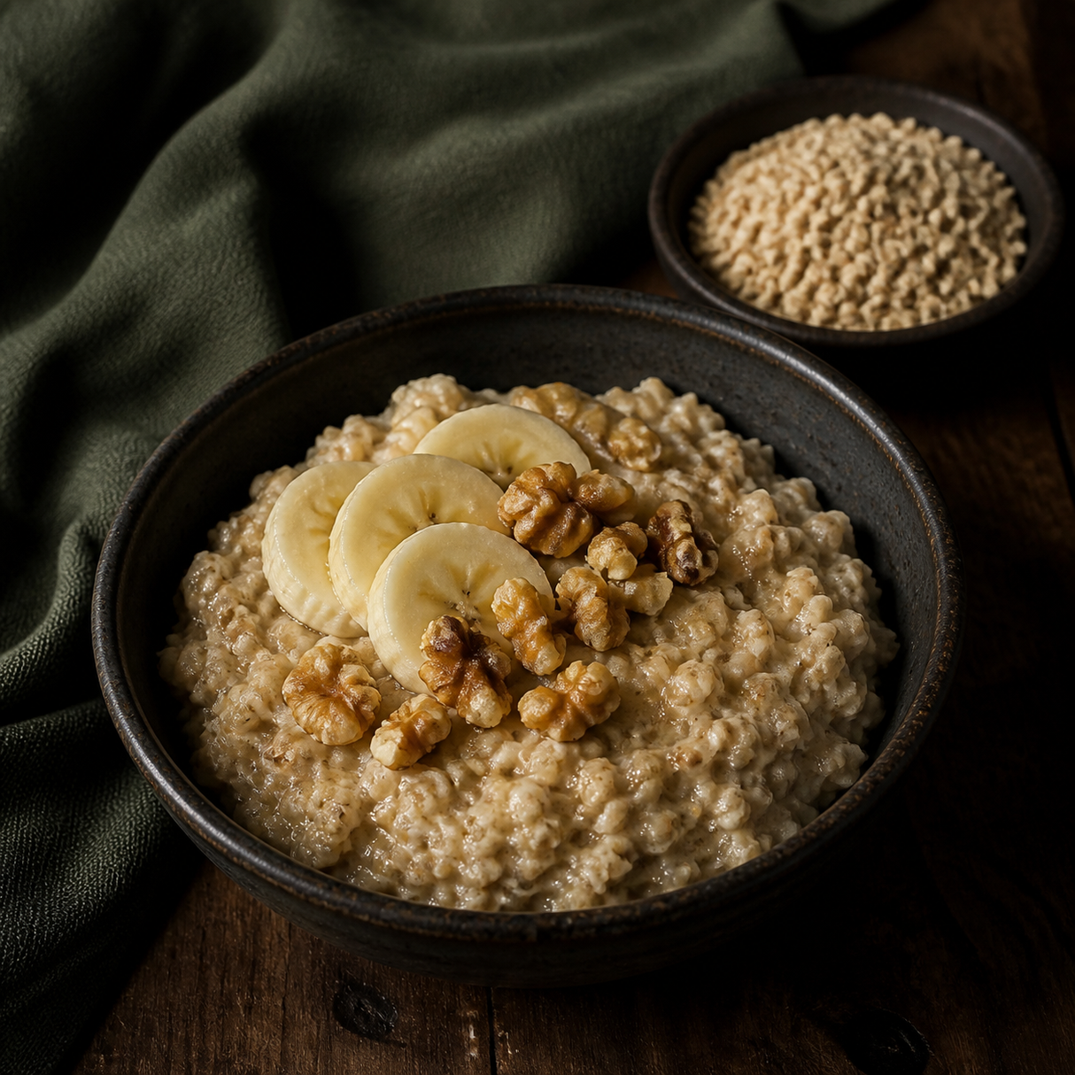 Infinity Foods Bulk Organic Pinhead Oats — serving suggestion
