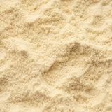 Organic chickpea flour extreme close-up