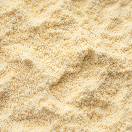 Organic chickpea flour extreme close-up