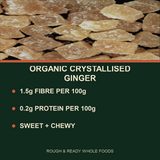 Organic Crystallised Ginger product facts