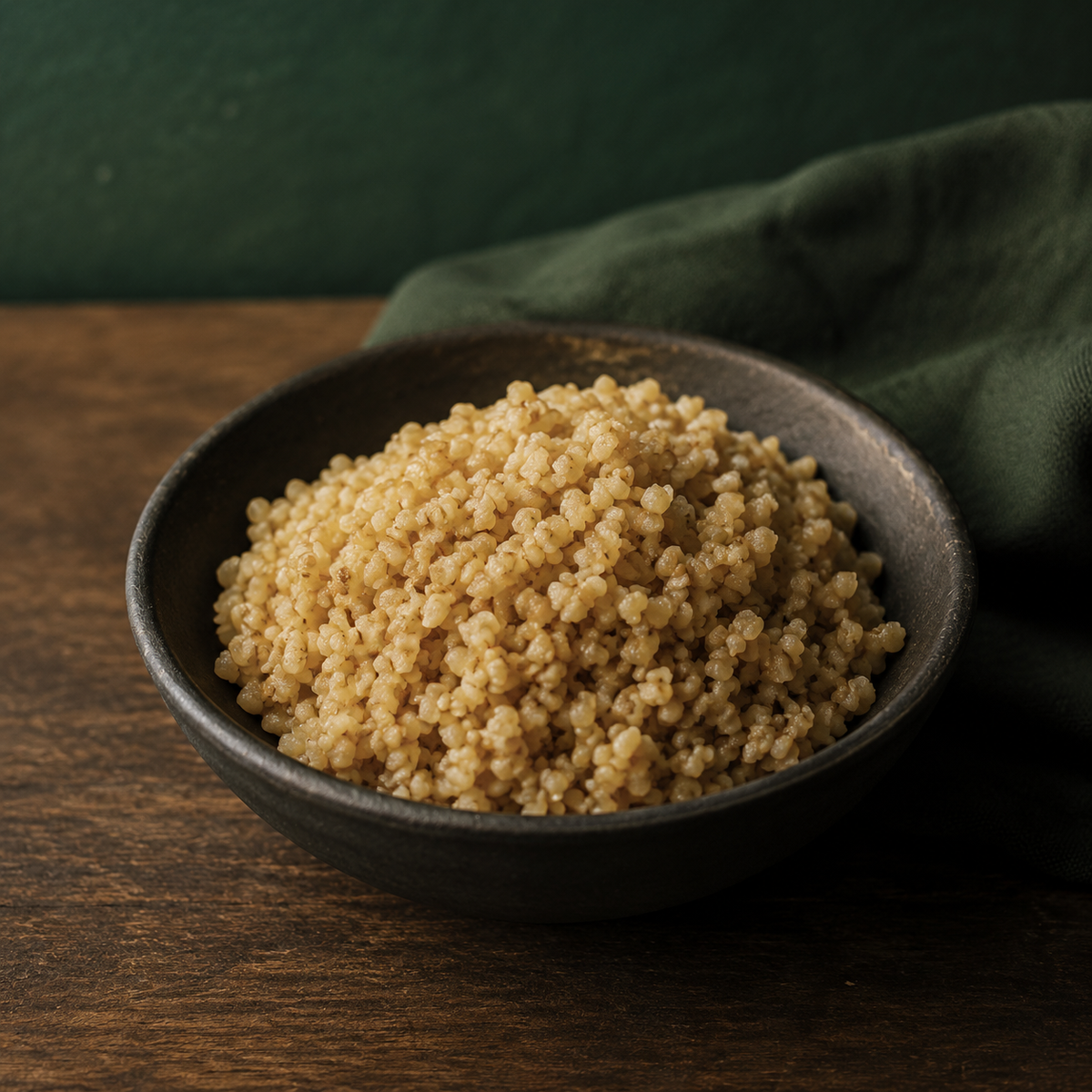 Infinity Foods Organic Bulghur Wheat cooked as a simple side