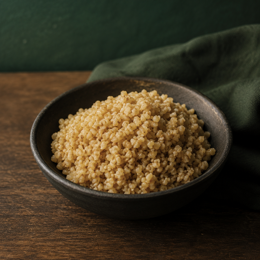 Infinity Foods Organic Bulghur Wheat cooked as a simple side