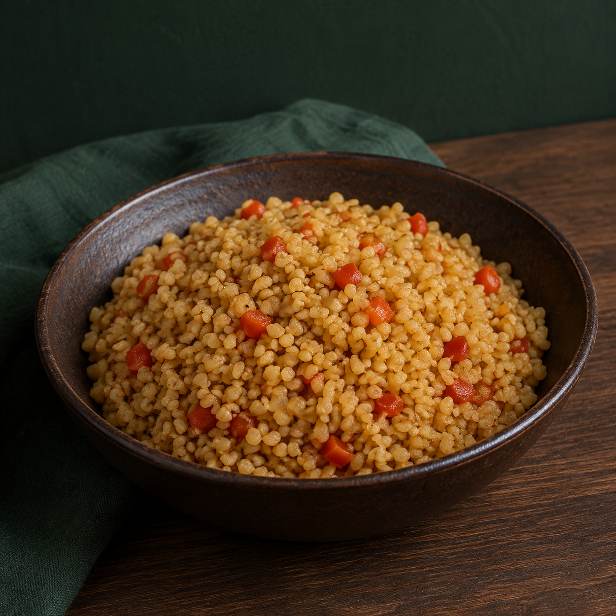Infinity Foods Organic Bulghur Wheat served as a simple pilaf