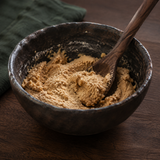 Ground ginger used in biscuit dough