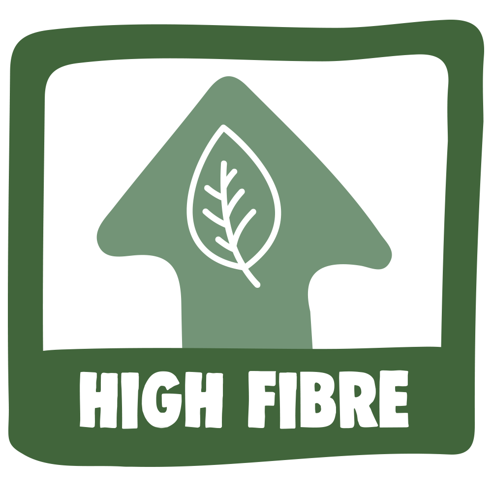 High fibre badge