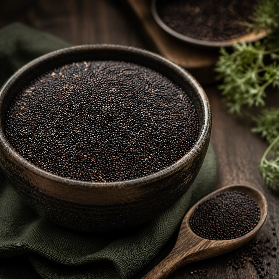 Infinity Organic Black Quinoa Grain — natural serving