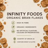 Infinity Foods Organic Bran Flakes product facts and allergen information