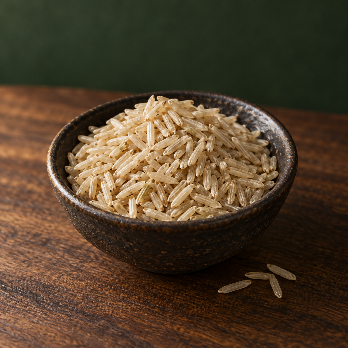 Infinity Foods Organic Brown Jasmine Rice — dry grain detail