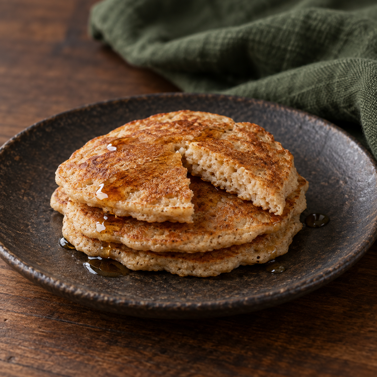 Brown rice flour pancakes