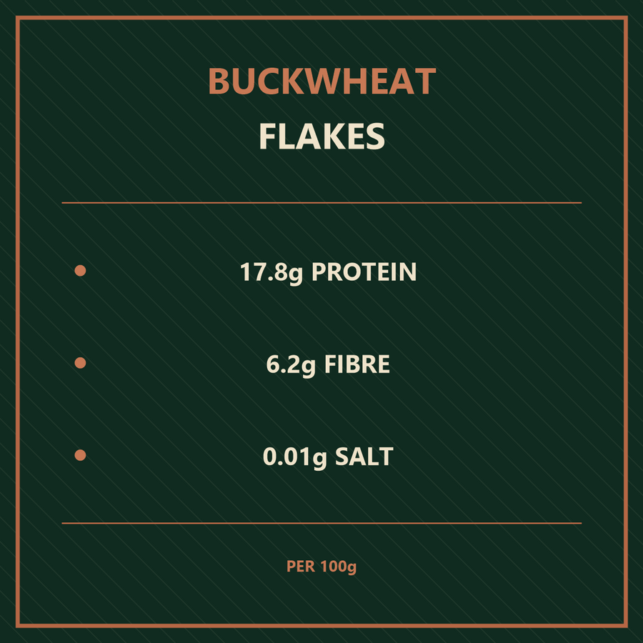 Infinity Foods Organic Buckwheat Flakes nutrition facts
