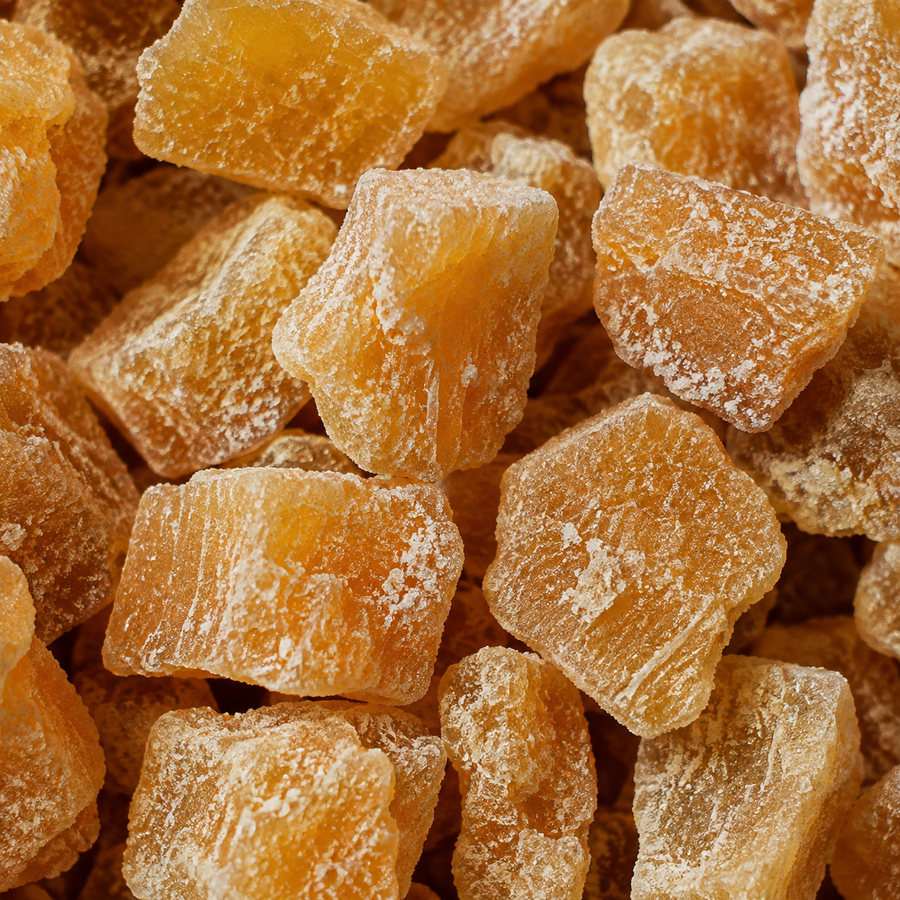 Infinity Organic Crystallised Ginger macro