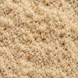 Organic ground almonds close-up