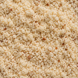 Organic ground almonds close-up