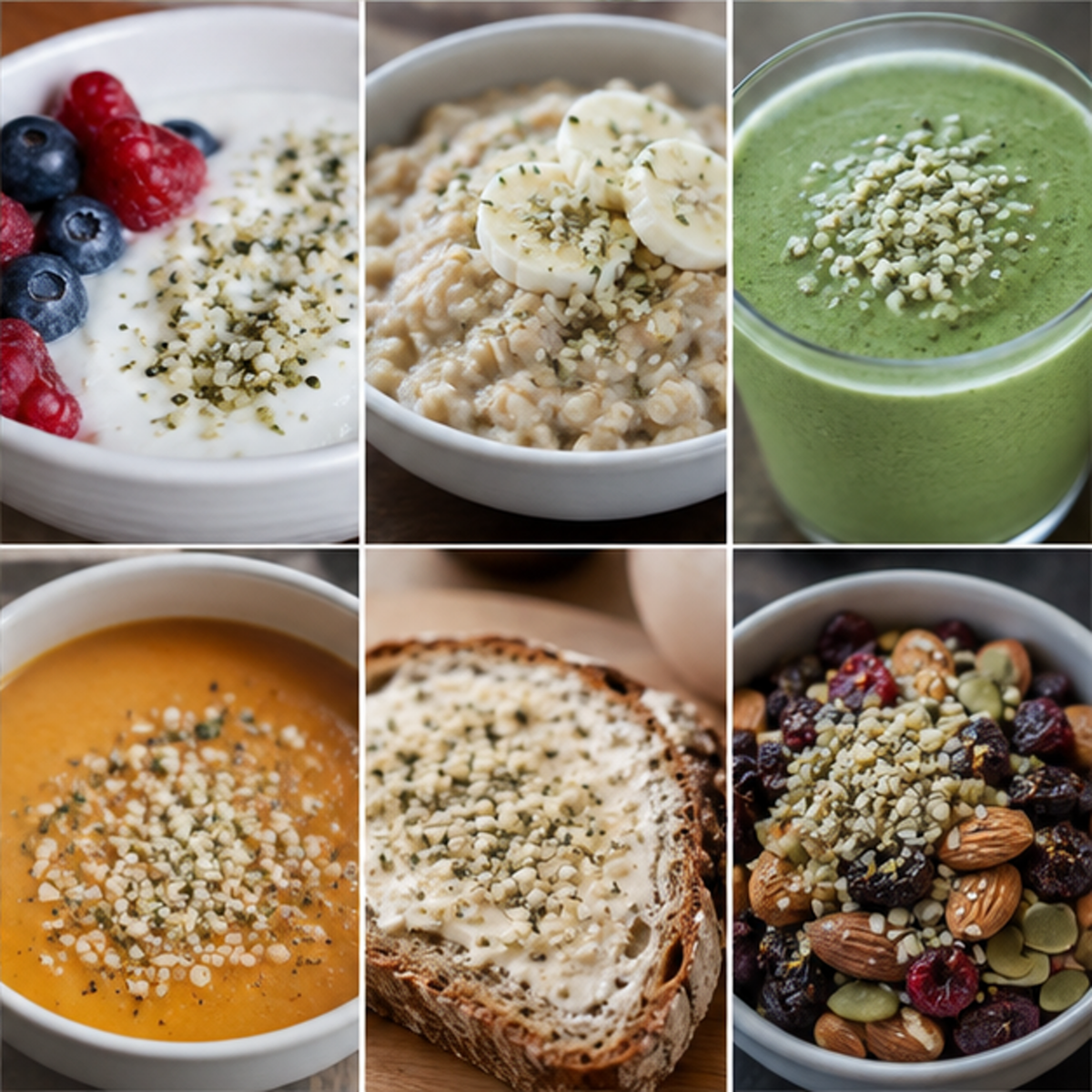 Infinity Organic Hemp Seeds Hulled — six ways to use