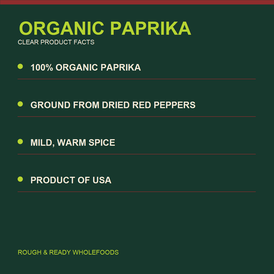 Infinity Foods Organic Paprika — factual product benefits