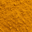 Organic turmeric powder extreme close-up