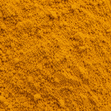 Organic turmeric powder extreme close-up