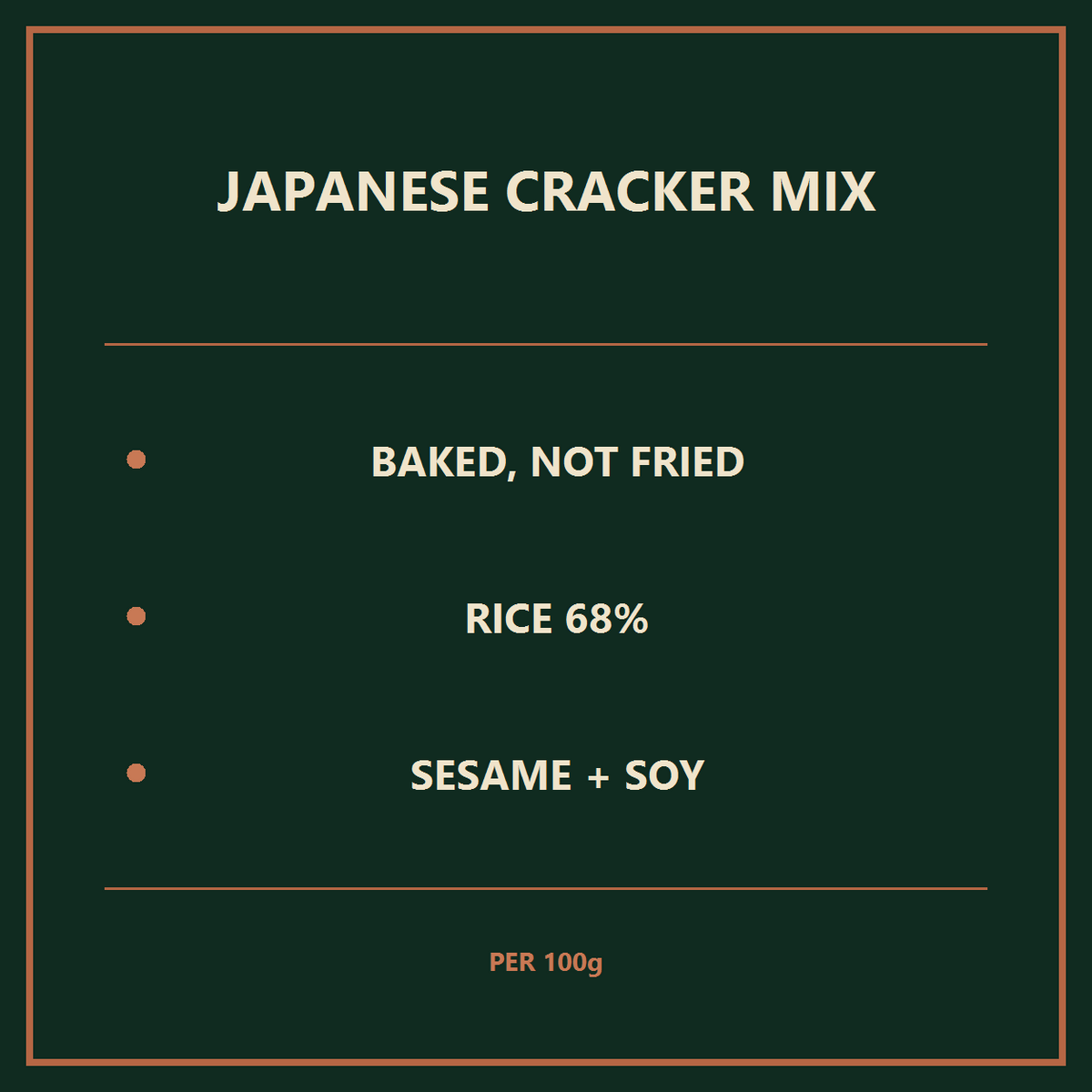 Japanese Assorted Cracker Mix – product facts